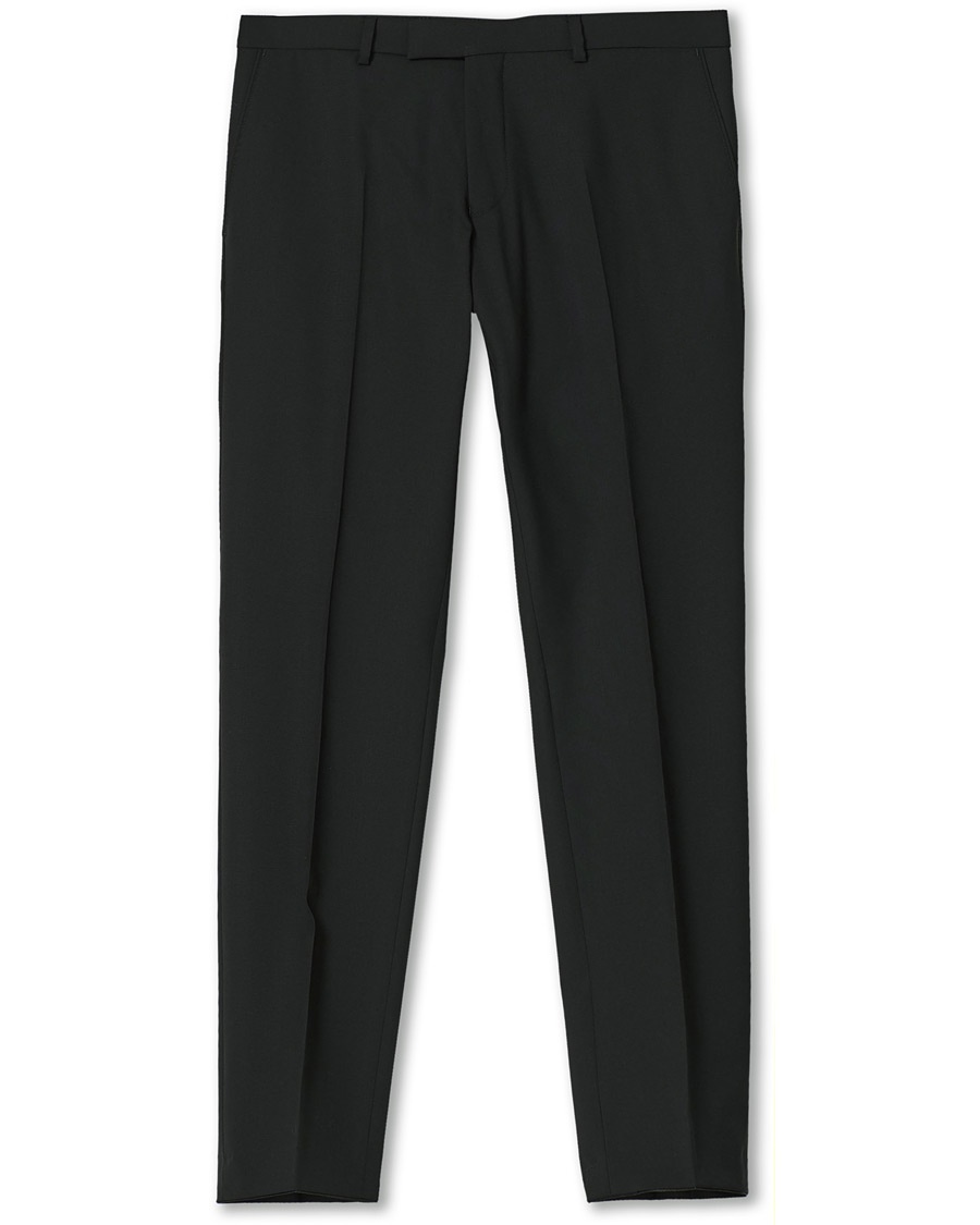 Oscar Jacobson Damien Trousers Super 120\'s Wool Black Oscar Jacobson Damien Trousers Super 120\'s Wool Black