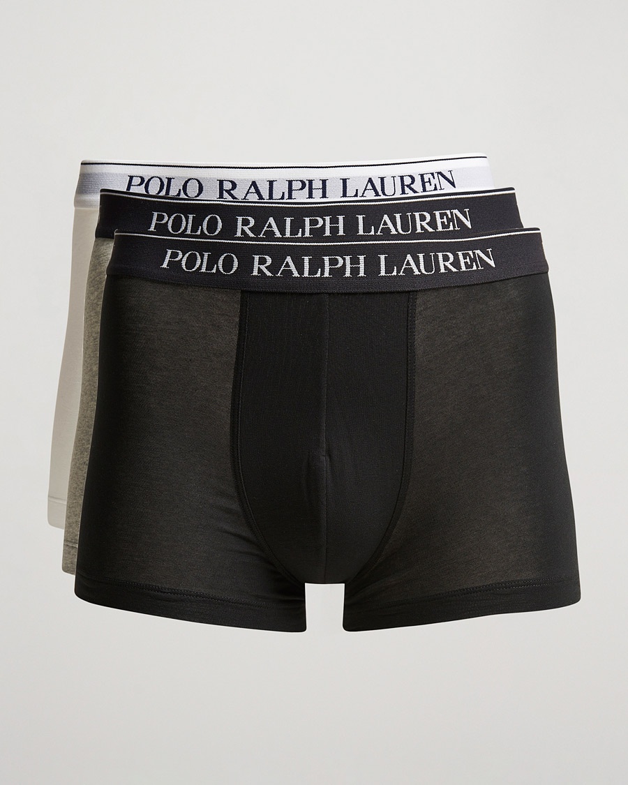 Polo Ralph Lauren 3-Pack Trunk Grey/White/Black – Grå