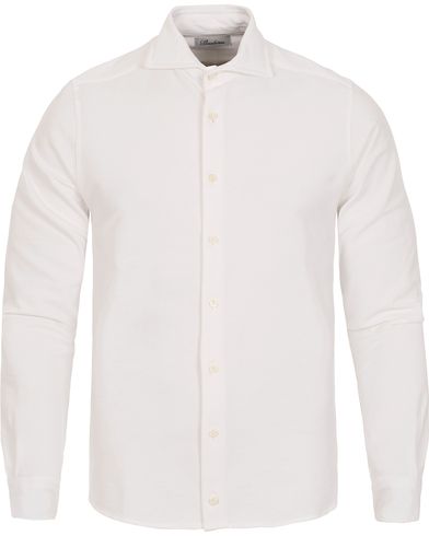  Pique Long Sleeve Shirt White