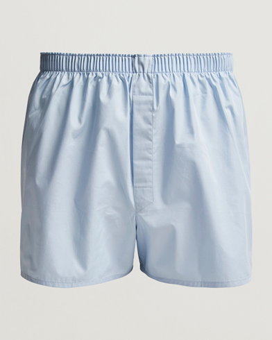 Herre | Boxershorts | Sunspel | Classic Woven Cotton Boxer Shorts Plain Blue