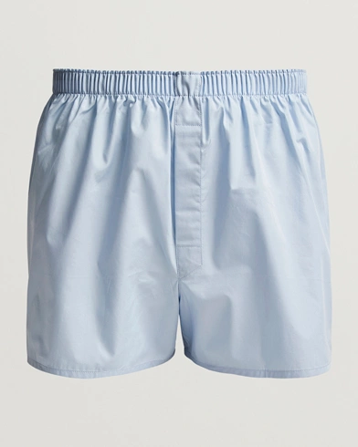 Herre | Sunspel | Sunspel | Classic Woven Cotton Boxer Shorts Plain Blue