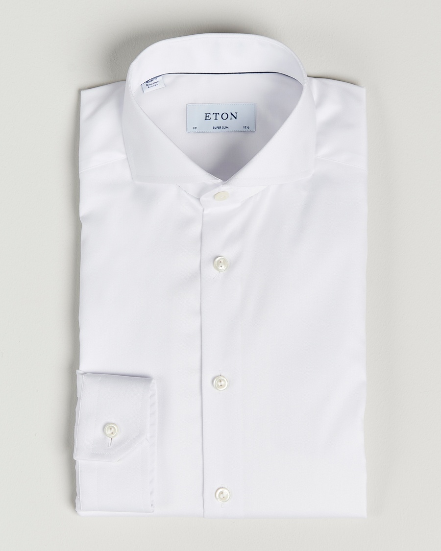 Eton Super Slim Fit Shirt Cutaway White – Hvid