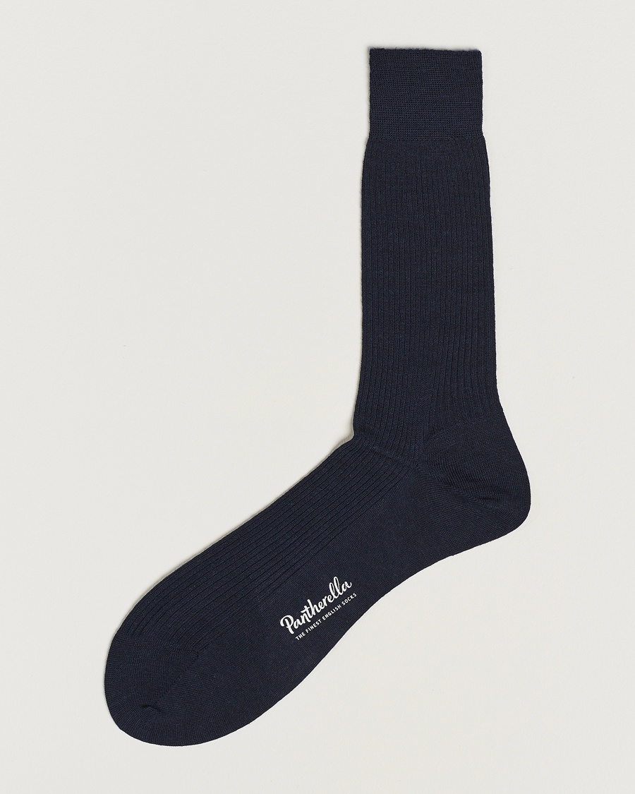 Pantherella Naish Merino/Nylon Sock Navy – Blå