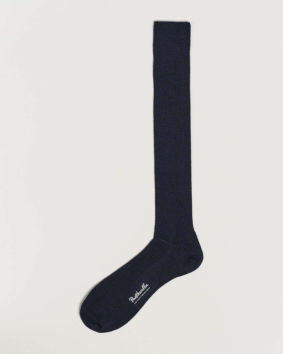 Herre | | Pantherella | Naish Long Merino/Nylon Sock Navy