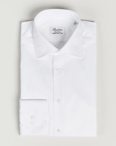 Herre | Festive | Stenströms | Fitted Body Shirt White