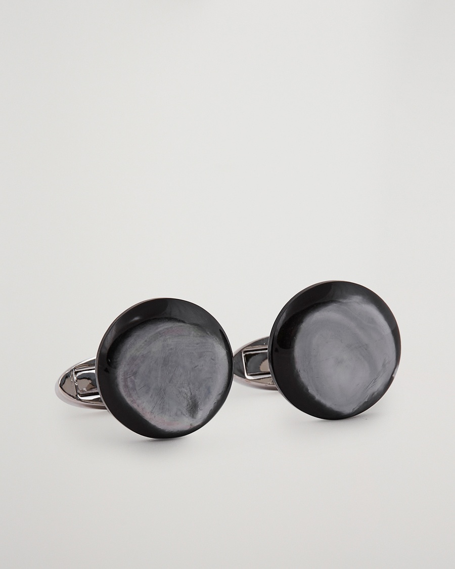 Stenströms Mother of Pearl Cufflink Grey – Grå