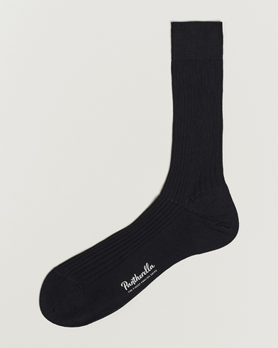 Herre | Strømper | Pantherella | Vale Cotton Socks Black