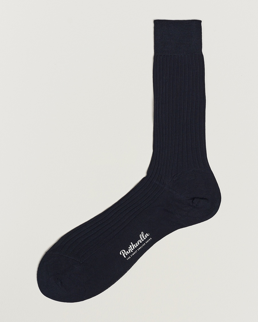 Herre | Almindelige sokker | Pantherella | Vale Cotton Socks Navy