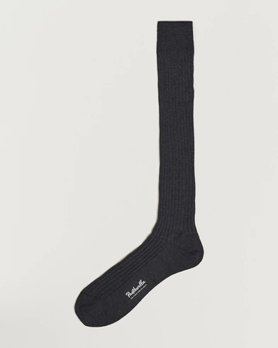 Herre |  | Pantherella | Vale Cotton Long Socks Dark Grey