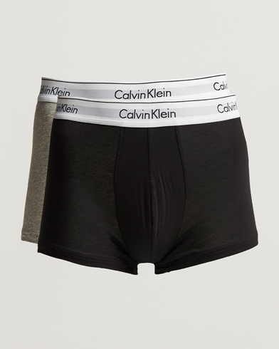 Herre | Trunks | Calvin Klein | Modern Cotton Stretch Trunk Heather Grey/Black