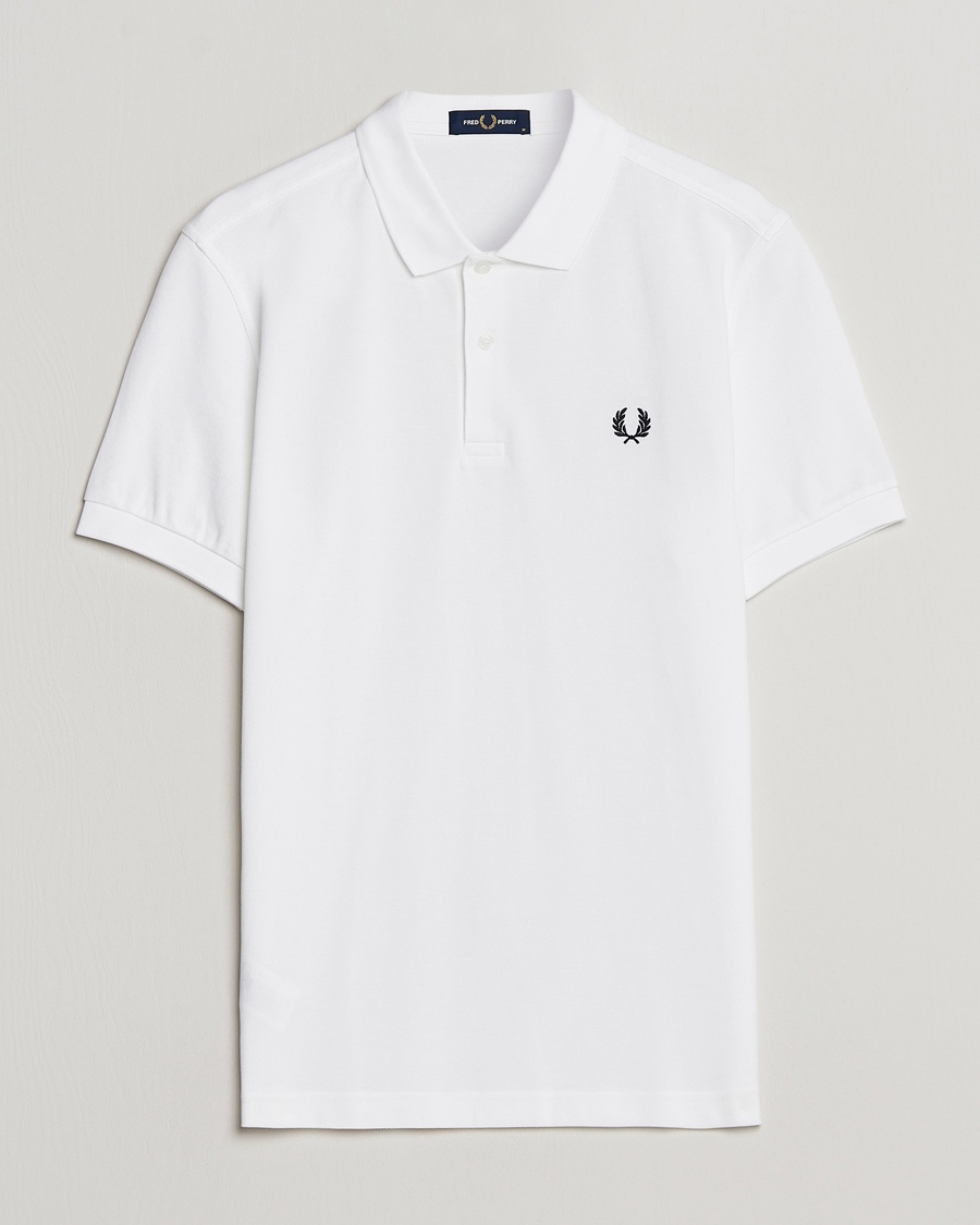 Fred Perry Plain Polo White – Hvid