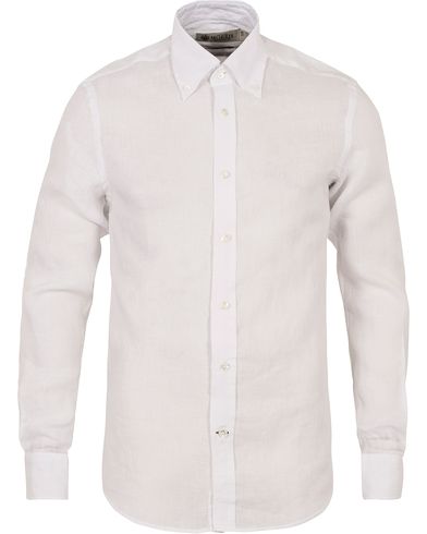  Button Down Linen Shirt White