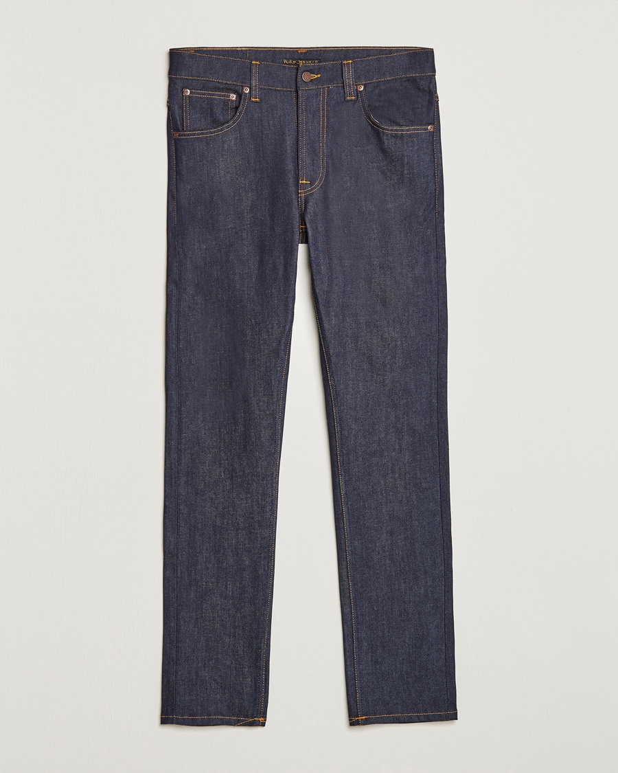 Nudie Jeans Lean Dean Jeans Dry 16 Dips – Blå