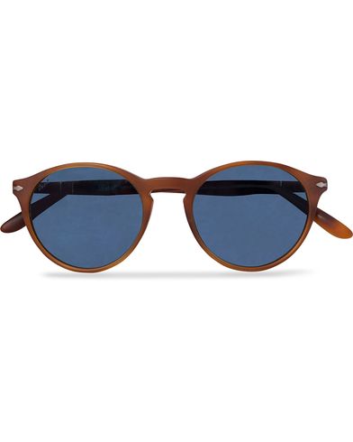  0PO3092SM Round Sunglasses Terra Di Siena/Blue Mirror