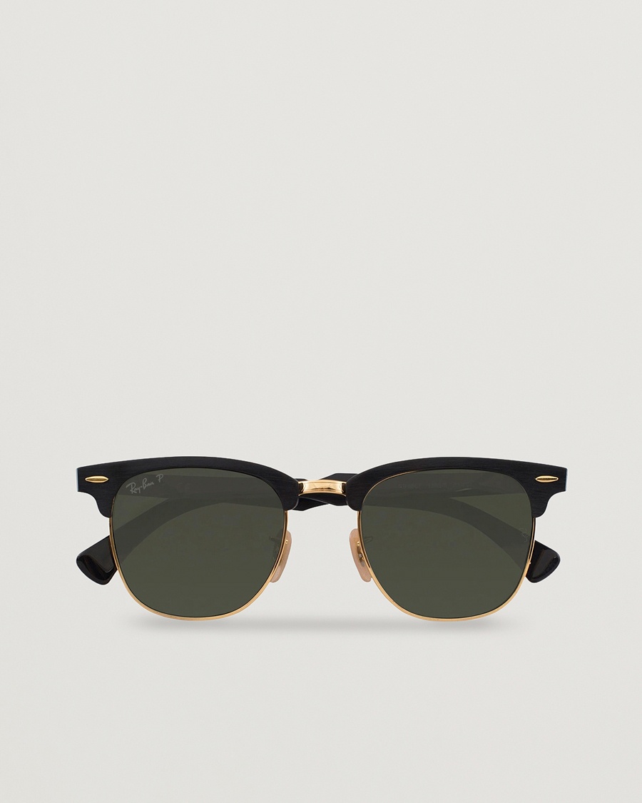 Ray-Ban 0RB3507 Clubmaster Sunglasses Black Arista/Polar Green – Sort