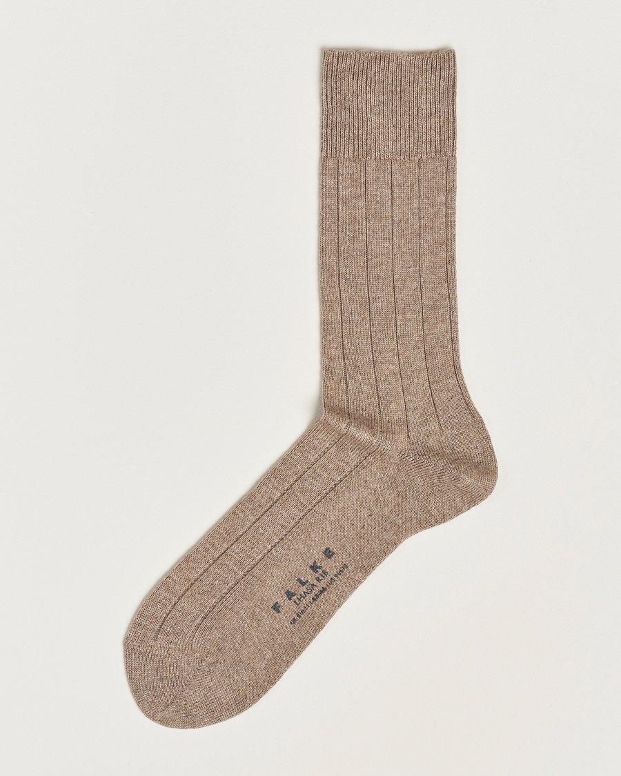 Falke Lhasa Cashmere Sock Nuthmeg Mel – Beige