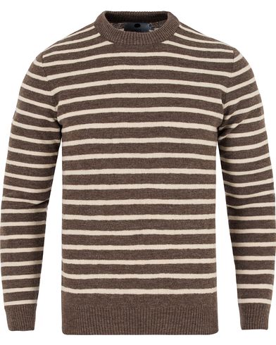  Mike Striped Knitted Sweater Brown/White