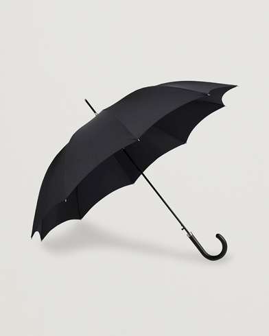 Herre | Best of British | Fox Umbrellas | Hardwood Automatic Umbrella Black