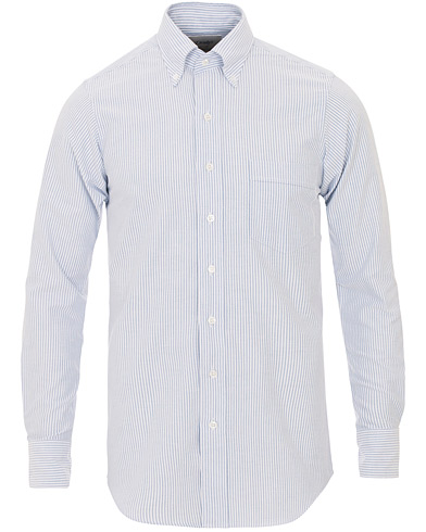  Slim Fit Oxford BD Stripe Shirt Blue