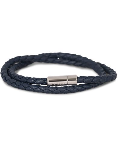  Scoubidou Pop Leather Bracelet Navy