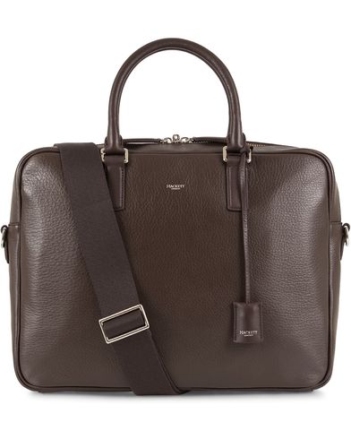  Pebble Document Briefcase Brown