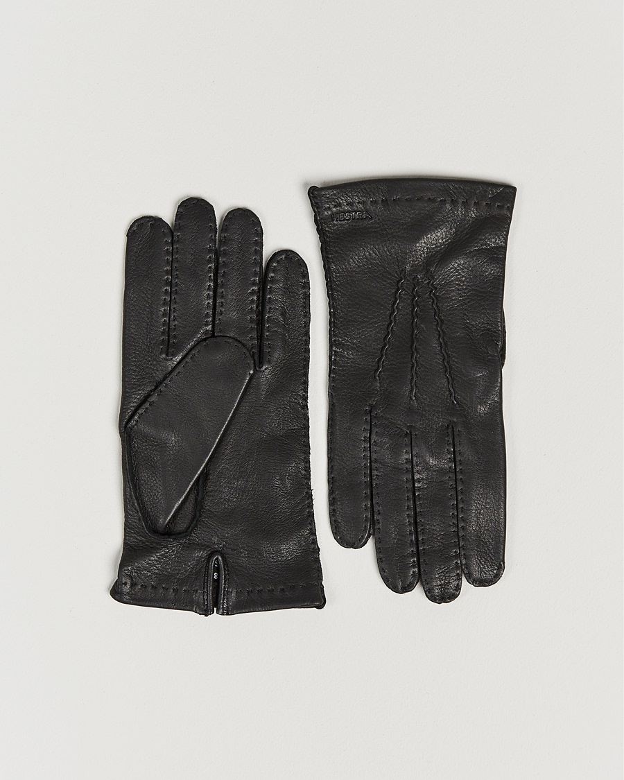 Hestra Henry Unlined Deerskin Glove Black – Sort