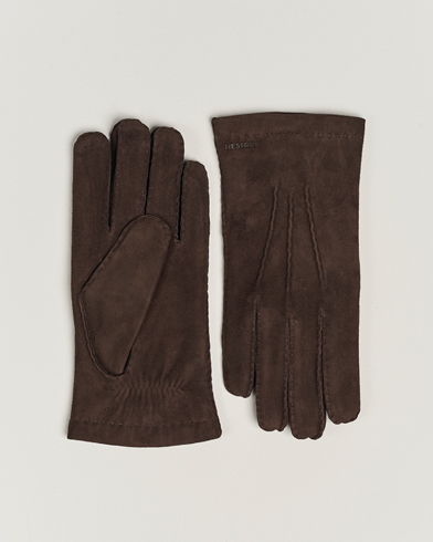 Handsker |  Arthur Wool Lined Suede Glove Espresso