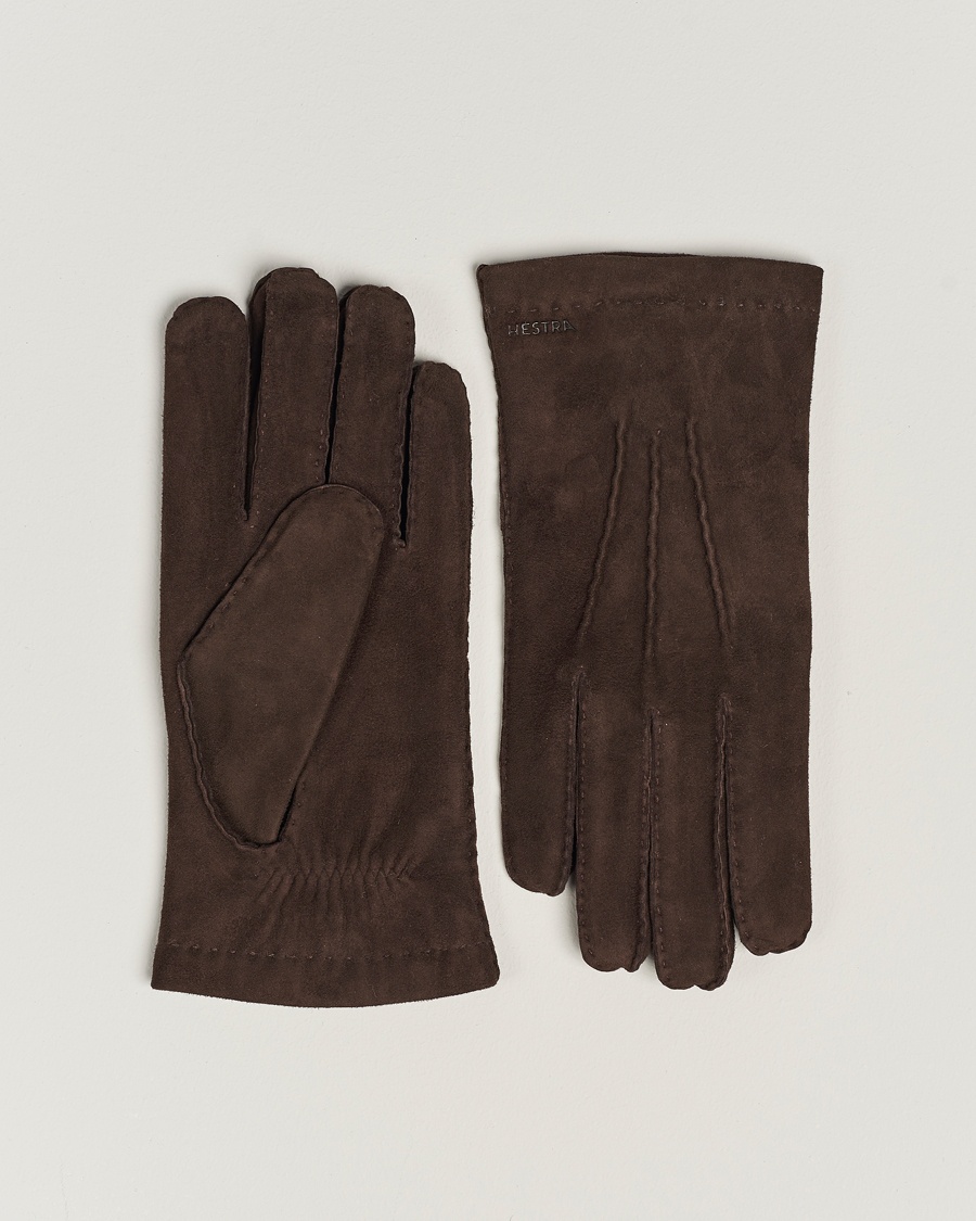 Hestra Arthur Wool Lined Suede Glove Espresso 8