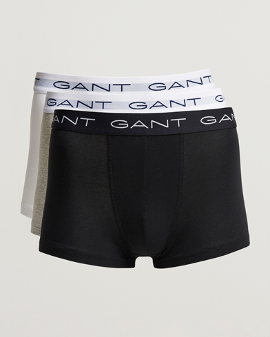 Herre | GANT | GANT | 3-Pack Trunk Boxer White/Black/Grey Melange