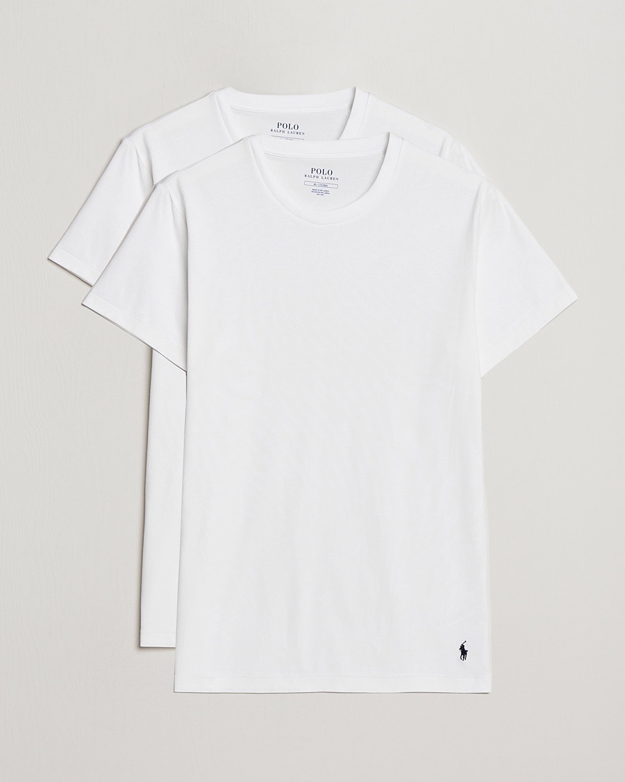 Polo Ralph Lauren 2-Pack Cotton Stretch T-Shirt White – Hvid