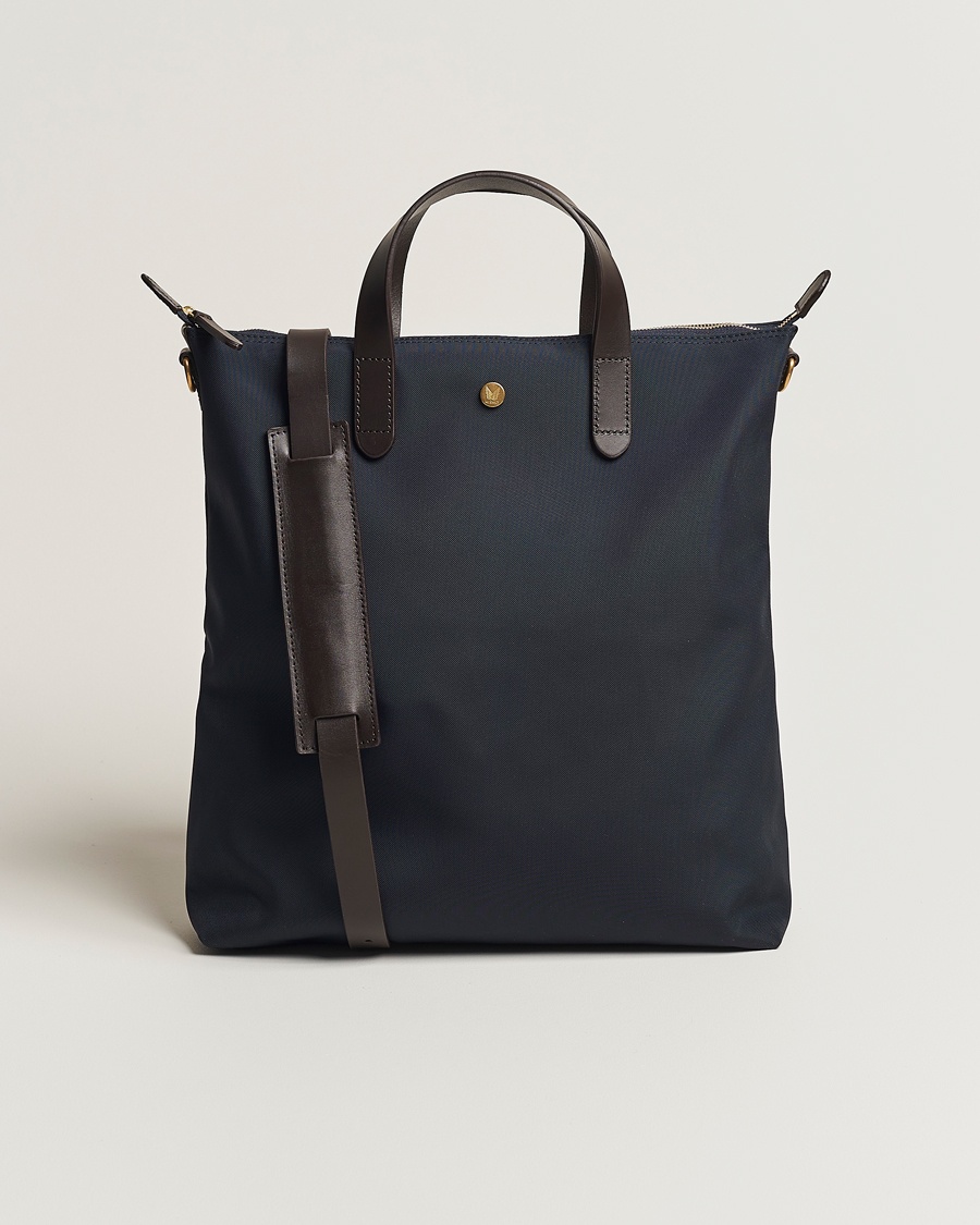  M/S Canvas Shopper Navy/Dark Brown