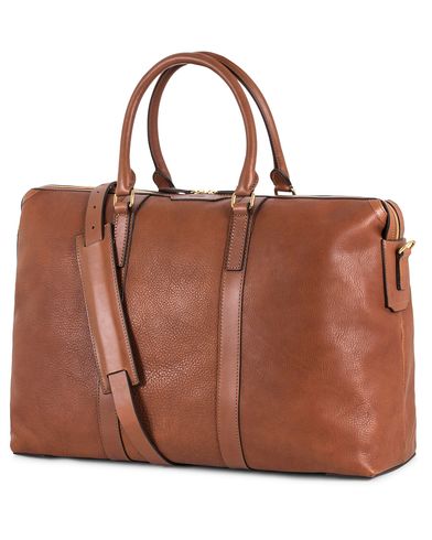  Misson Leather Weekend Bag Tabac/Cuoio