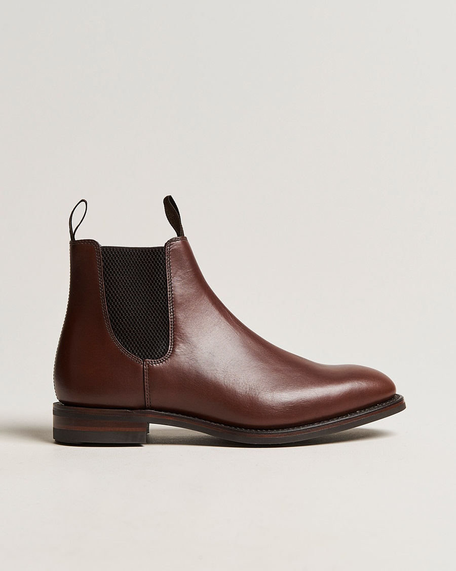 tidligere Tips Traktor Loake 1880 Chatsworth Chelsea Boot Dk Brown Waxy Calf - CareOfCarl.dk