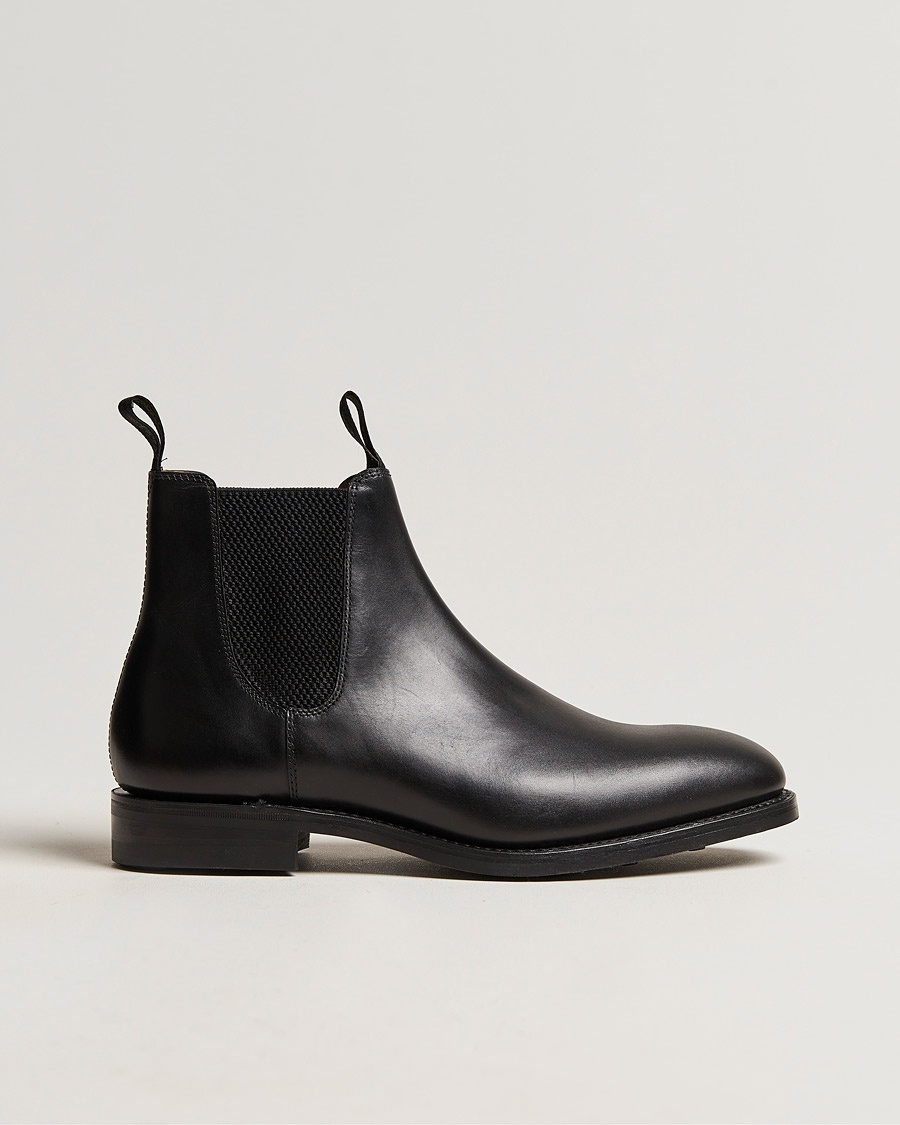 Loake 1880 Chatsworth Chelsea Boot Black Calf – Sort
