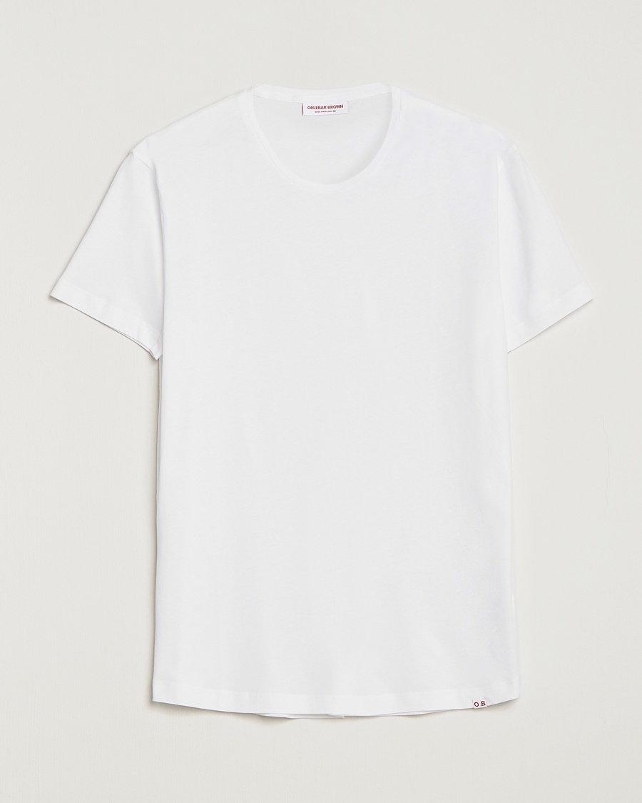 Orlebar Brown OB Crew Neck Tee White – Hvid