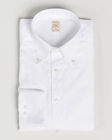 Herre | Business & Beyond | Stenströms | 1899 Slimline Supima Cotton Structure Shirt White