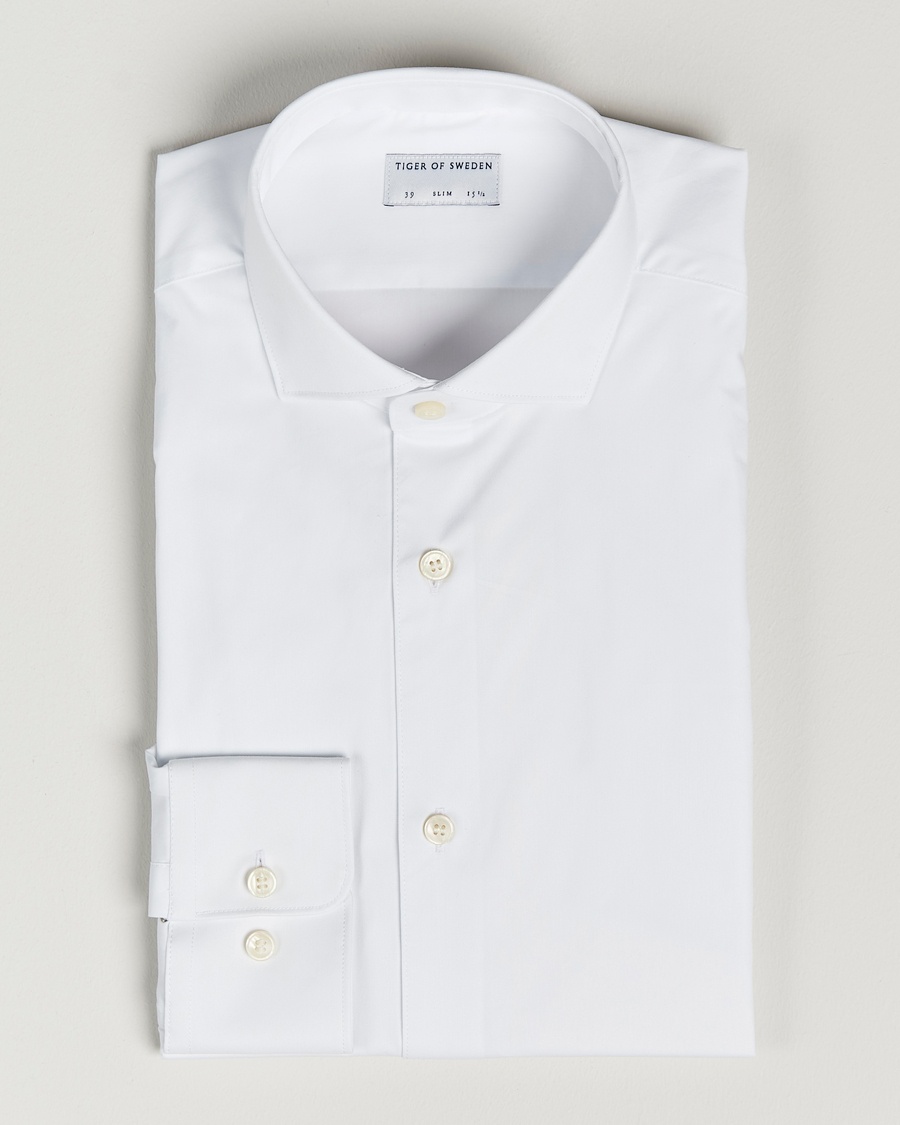Tiger of Sweden Farell 5 Stretch Shirt White Billede af Tiger of Sweden Farell 5 Stretch Shirt White