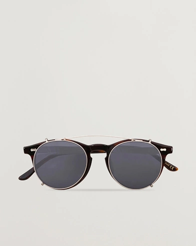 Herre |  | TBD Eyewear | Pleat Clip On Sunglasses Classic Tortoise