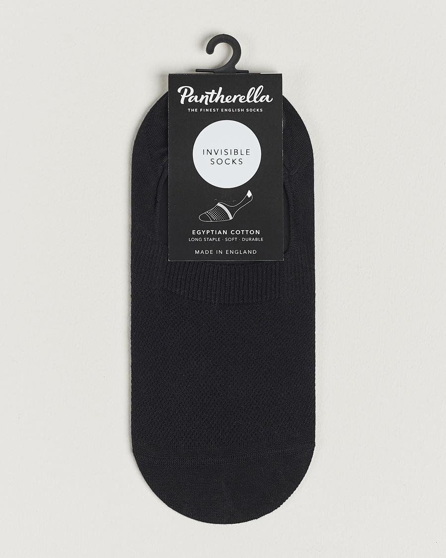 Pantherella Footlet Cotton/Nylon Sock Black – Sort