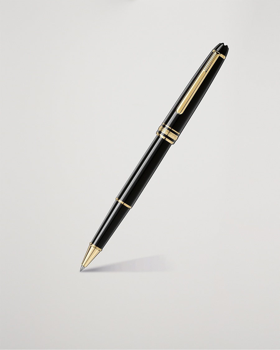 Montblanc 163 Classique Meisterstück Rollerball Pen Black – Sort