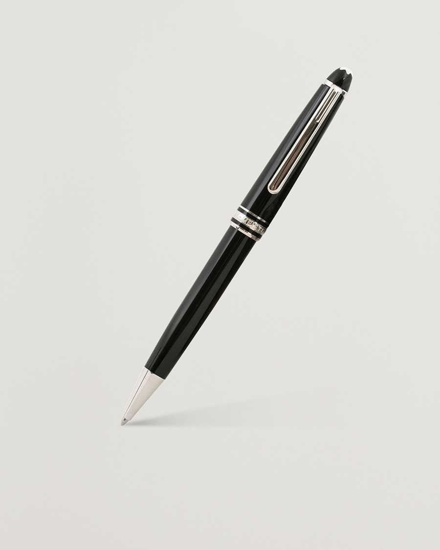 Montblanc 164 Classique Meisterstück Ballpoint Pen Platinum Line – Sort