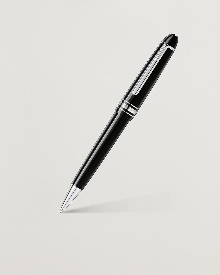 Montblanc Midsize Meisterstück Ballpoint Pen Platinum Line – Sort