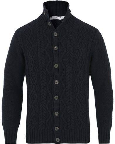  Button Front Wool Cardigan Nocturne
