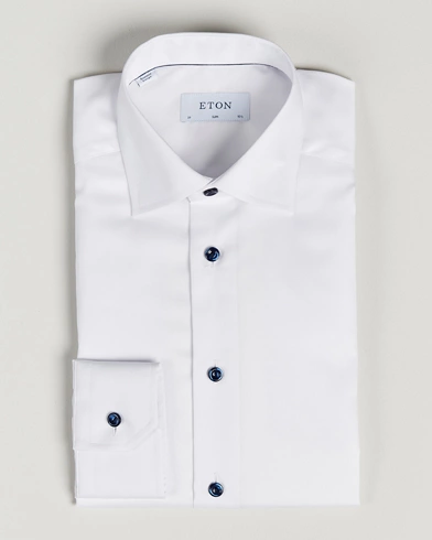 Herre | Businessskjorter | Eton | Slim Fit Signature Twill Shirt White