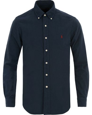  Slim Fit Garment Dyed Oxford Shirt Windsor Navy