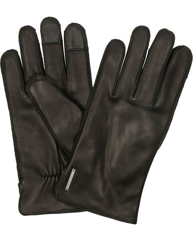  Wandalus Calf Leather Gloves Black