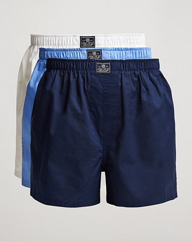 Herre | Boxershorts | Polo Ralph Lauren | 3-Pack Woven Boxer White/Blue/Navy