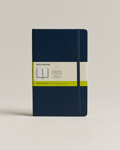 Notesbøger |  Plain Soft Notebook Large Sapphire Blue