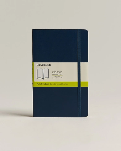 Herre | Nyheder | Moleskine | Plain Soft Notebook Large Sapphire Blue