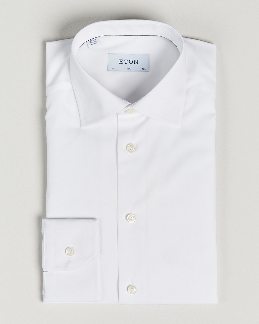  Slim Fit Poplin Shirt White